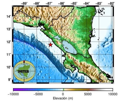 Sismo sacude el pacífico nicaragüense Managua. Radio La Primerísima