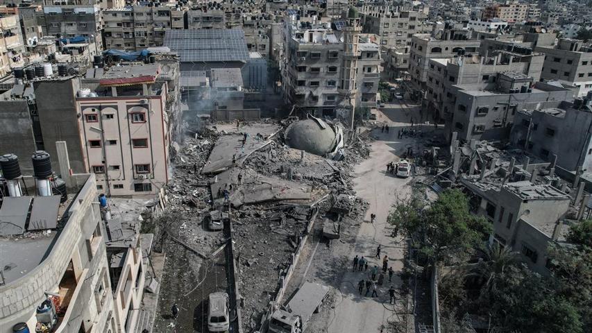 Cientos de personas podrían estar atrapadas bajo escombros en Gaza Ramala. Prensa Latina