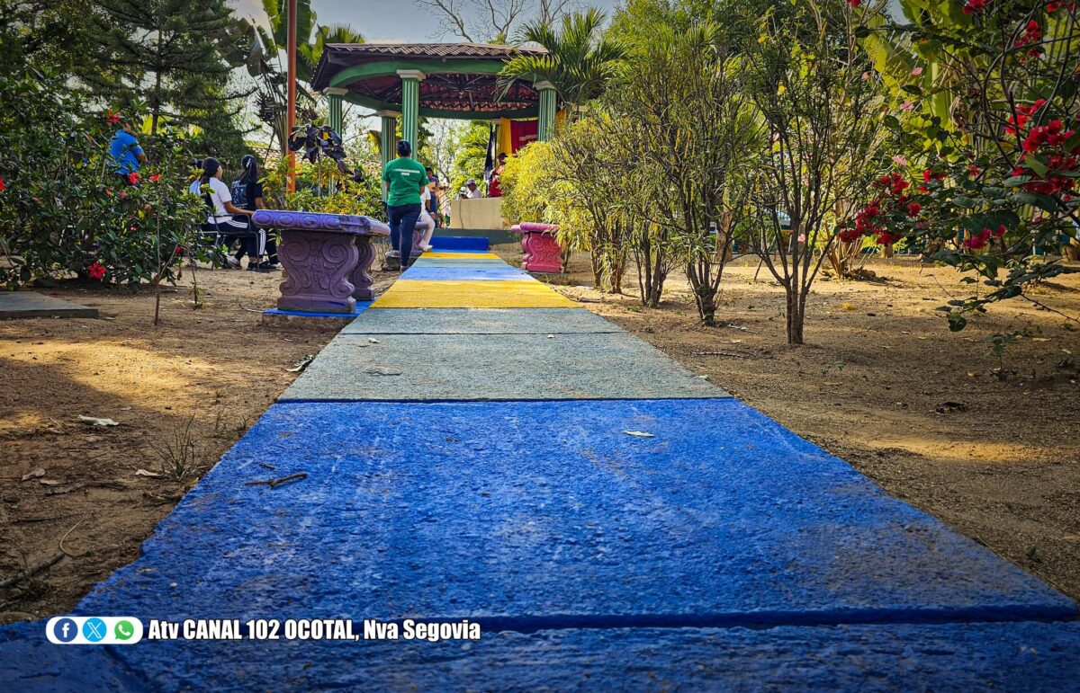 Rehabilitan parque central de Macuelizo, Nueva Segovia Nueva Segovia.  Atv Canal 102 Ocotal Nueva Segovia Nicaragua
